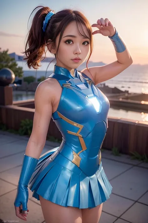 <lora:betterCuteAsian03:0.3>, (wearing ballet dress with tutu:1.1),(wearing blue irongirl_suit:1.3), sunset,
good hand,4k, high-res, masterpiece, best quality, head:1.3,((Hasselblad photography)), finely detailed skin, sharp focus, (cinematic lighting), ni...