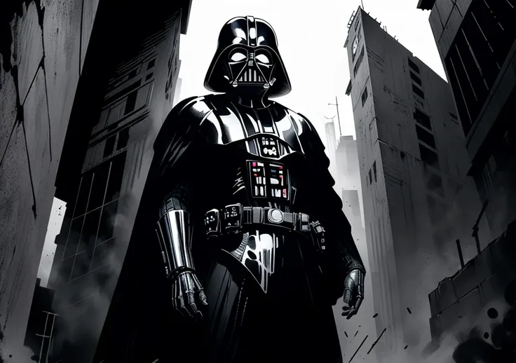 best quality,masterpiece,<lyco:itostylelora:0.6>,ito style,inked,horror manga,giger,darth vader,