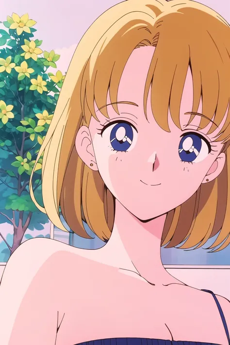 best quality, masterpiece, <lora:smv1-10:1>, 1girl, portrait, light smile, looking at viewer, blonde hair, short hair,