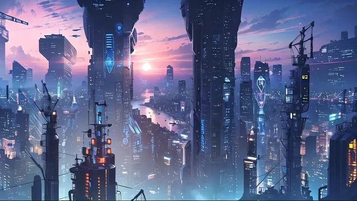 best quality, 4K wallpaper, masterpiece, extremely detailed CG unity 8k wallpaper, extremely detailed eyes, ultra-detailed, intricate details, cyberpunk city, science fiction, futuristic object, <lora:duobackground:0.8>