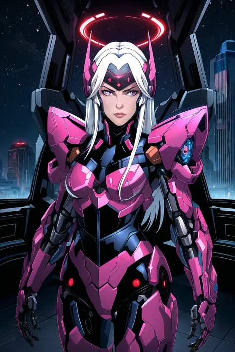 masterpiece,best quality,ultra-detailed,very detailed illustrations,extremely detailed,intricate details,highres,super complex details,extremely detailed 8k cg wallpaper,cowboy shot, caustics,reflection,ray tracing,demontheme,nebula,dark aura,cyber effect,...