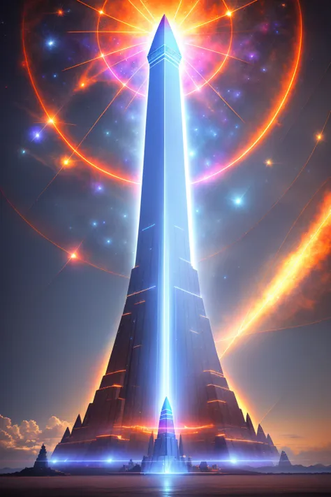 Obelisk, Supernova, <lora:FuturisticScape-V3:1>