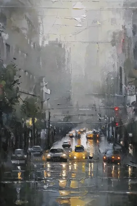 parameters
City,rainy day,Wet,Car,a bustling street,bichu,oil painting,masterpiece,best quality,HDR.UHD.4K,8K,64K,<lora:bichu0612:0.6>,<lora:油画笔触Oil brushstrokes:0.7>,
Negative prompt: worst quality,low quality,bad quality,lowres,
Steps: 24, Sampler: DPM+...