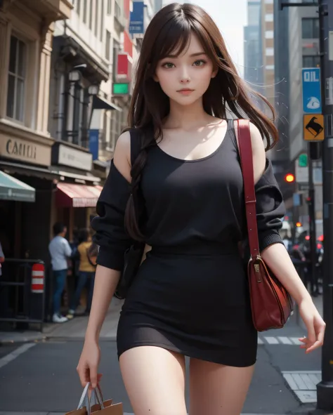 best quality, ultra hi res, photoreaslistic, a photography of a beautiful girl, crime
