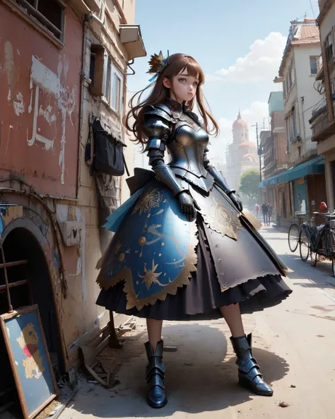 best quality,masterpiece,highly detailed,ultra-detailed,1girl,armored_dress,armored dress, 
 <lora:armored_dress:1>