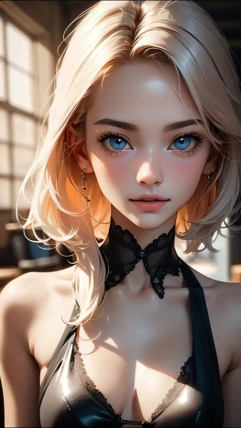 (ultra realistic, best quality, masterpiece, perfect face) coloured hair, 18 years old girl, <lora:Animesh-Lora:1>, medium tits, flirting on camera,