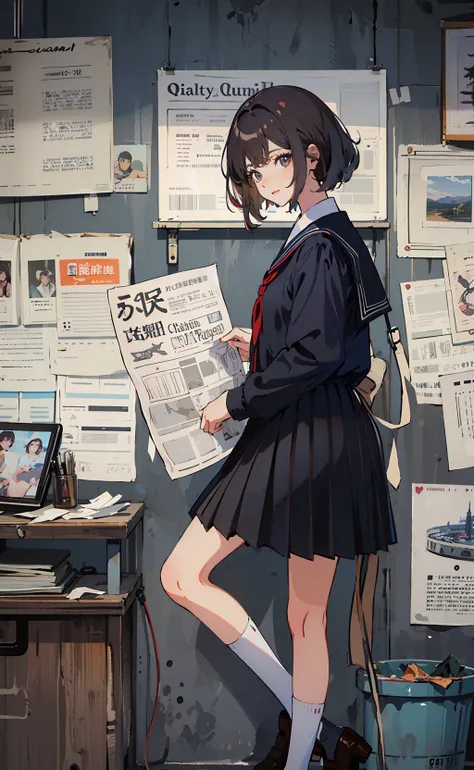 (masterpiece,top quality,best quality,official art,beautiful and aesthetic:1.2),
1girl,newspaper background,<lora:jk uniform:0.3:CL> ,(jk_style,jk,school uniform), <lora:cuteGirlMix4_v10:0.4:FC> <lora:Newspaper:0.6>,newspaper background,