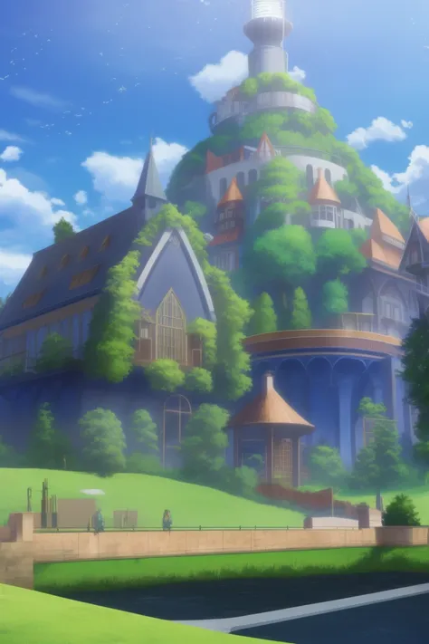 <lora:oreimo_backgrounds:0.7>  fantasy town, 8k, masterpiece, absurdres, anime,