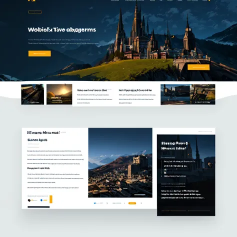 <lora:UI-UX:0.8> UI-UX Style, a website layout, mmorpg website, specular highlights, contemporary and modern layout,  responsive, bootstrap and CSS compatible, aero elements