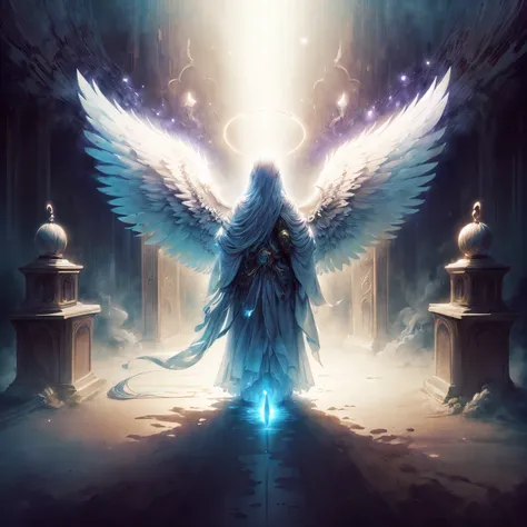 AngelicAI, Drawing, Shadowy Deep space, from inside of a Oversized Shrine, Spring, F/5, Albumen, colorful, high quality, absurdres, best quality, <lora:add_detail:0.7> <lora:AngelicAI:0.9>