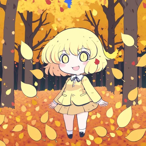 anime screencap, glint, drawing, best quality, smiling, a full body of a girl, autumn, falling yellow leaves, park with trees, big eyes, 2d, cute,
anime girl, waifu, cel shading, magical girl, vivid colors, (outline:1.1), manga anime artstyle, masterpiece,...