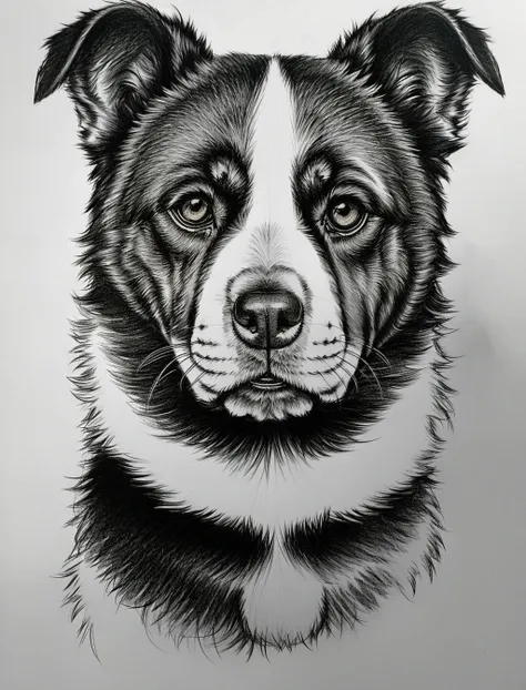<lora:Drawing1:0.8> (style by nty, drawing:1.2), a dog