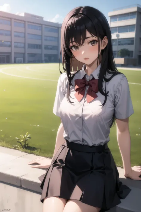<lora:school_yard_v0.1:1>
1girl, school yard, school uniform, grass,, masterpiece, best quality, highly detailed