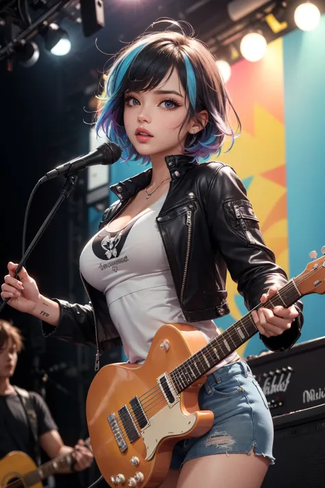 (masterpiece, best quality:1.4), (beautiful, aesthetic, perfect, delicate, intricate:1.2), (cute, adorable), (depth of field:1.2), cinematic shot, bokeh, perfect female form, (perfect face, detailed face, full lips, glossy lips, makeup, eyeliner, expressiv...