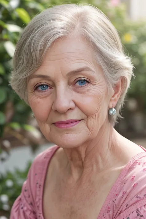 <lora:skinny_new_skin:0.1> <lora:detailed_eye:0.2> RAW photo, portrait of a beautiful 70 year old woman, wrinkled face, pink summer dress, full sharp, detailed face, blue eyes, (high detailed skin:1.2), 8k uhd, dslr, soft lighting, high quality, film grain...