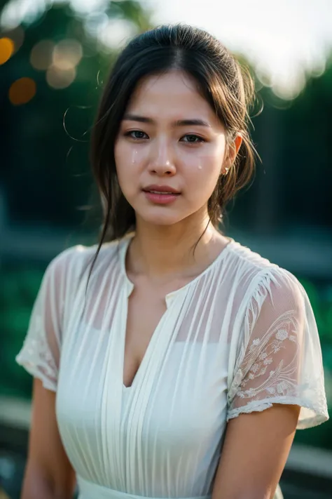 ((upper body)), natural blurry, 1girl, radiant complexion, depth of field, bokeh, dreamy, (looking at viewer), oiled skin, a stunning photo with beautiful saturation, ultra high res,(realistic:1.4)),deep shadow,(best quality, masterpiece), pale skin, dimly...