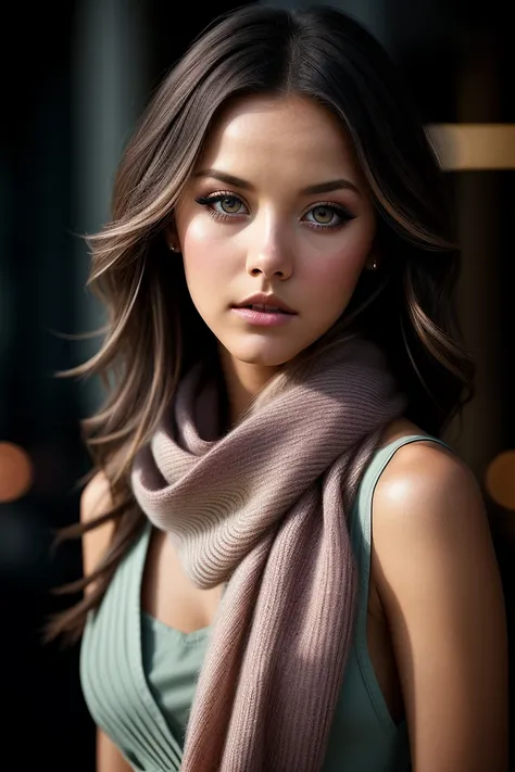 beautiful woman (jg_nicolacav-130:.99), beautiful hair, ((from the waist up)), ((Paris)), natural skin texture, ((elegant dress:1.2)), (scarf:1.1), 24mm, 4k textures, soft cinematic light, adobe lightroom, photolab, hdr, intricate, elegant, highly detailed...