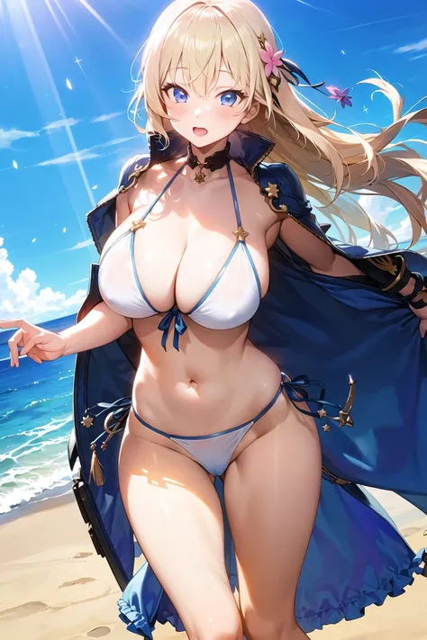 <lora:apstyle:0.9> apstyle1girl,bikini, beach, light particles, light rays, wallpaper
masterpiece best quality 1girl