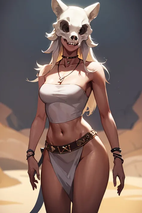 ((masterpiece,best quality)), absurdres,
<lora:Savage_Design:0.7>, Savage_Design, 1girl, bone necklace,  
solo, smiling, looking at viewer, cowboy shot, 
cinematic composition, dynamic pose,