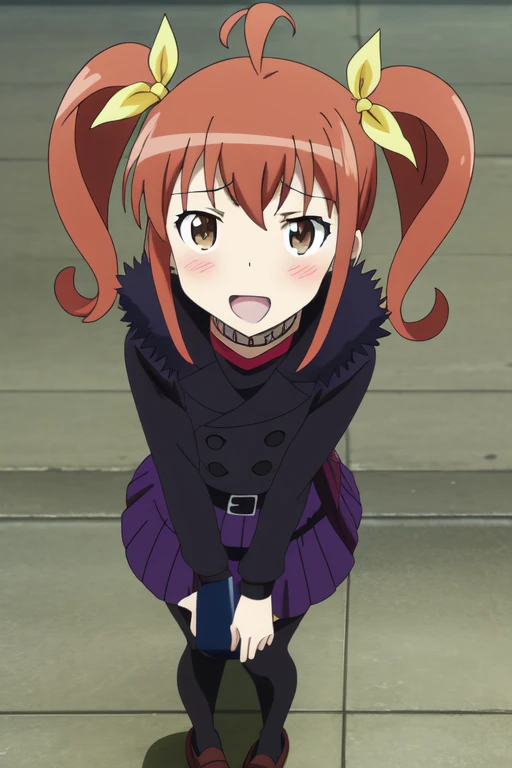 <lora:oreimo_kurusu kanako:0.7> kurusu kanako, black raincoat, 8k, masterpiece, absurdres, anime,