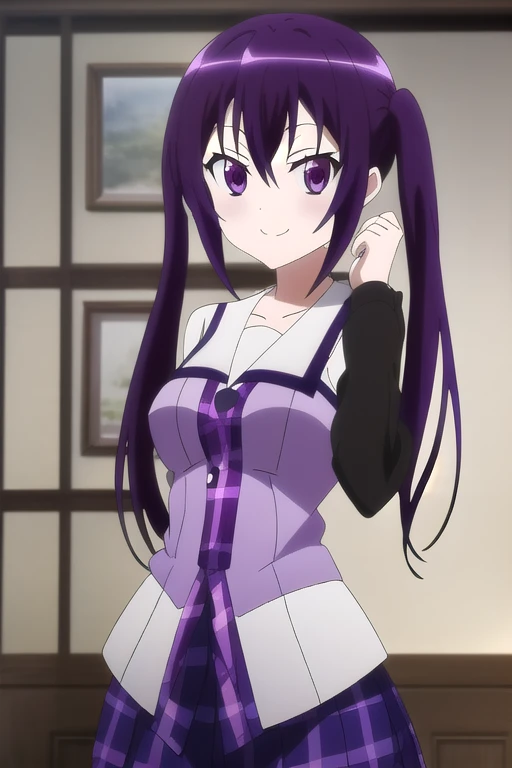 <lora:Gochuumon_all_resized:0.7> tedeza rize, smile, 8k, masterpiece, absurdres, anime,