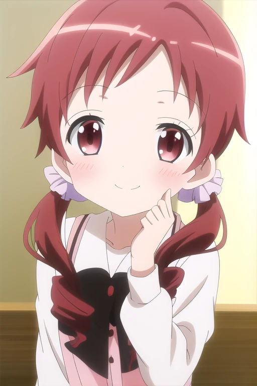 <lora:Gochuumon_all_resized:0.7> natsu megumi, smile, 8k, masterpiece, absurdres, anime,