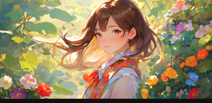 absurdres, highres, ultra detailed, (1girl:1.3), kawaii
BREAK
, impressionistic style, loose brushwork, dappled light, vivid colors, evocative atmosphere