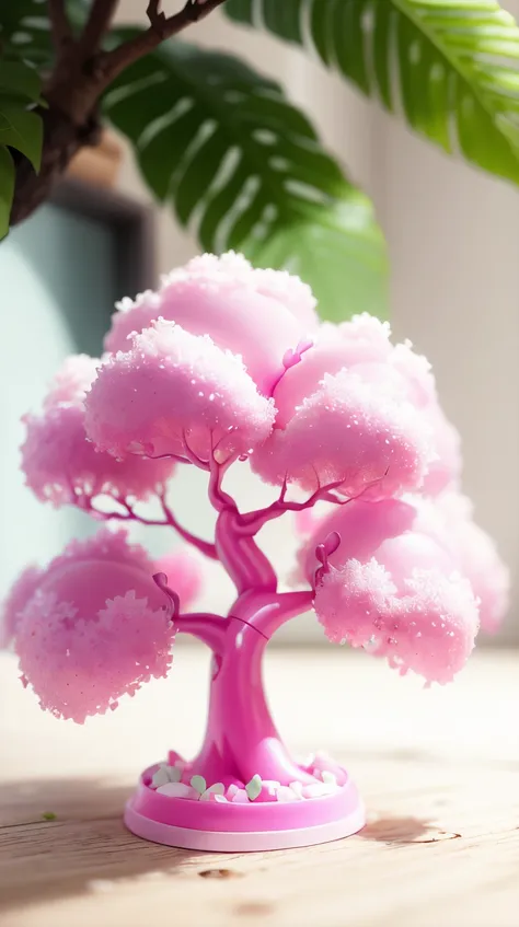 <lora:barbiecore:0.8> barbiecore tree, (shiny plastic:0.8), (pink and white:0.9), (pastel:0.85)