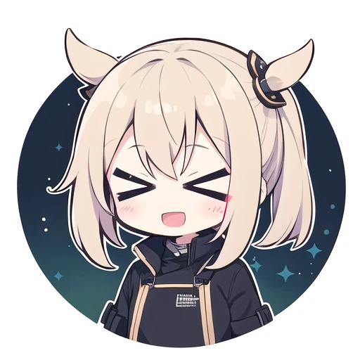 <lora:hotarueye_comic1_type2:1> , 1girl, (chibi:1.4), smile, open mouth, upper body