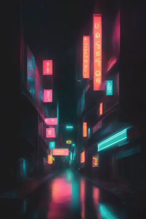 <lora:Neon Night:1>Neon Night - a city street at night with a neon sign