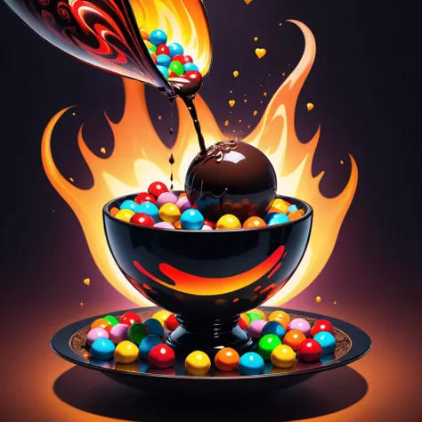 Gothic style <lora:bluePencilXL_v021.FFai.lora:1> magma a background, explosion, molten, art, Marczyski, 4 (fire), humans, background no illustration, close simple sphere, joseph with binder,, spherical rendered up Shen balls fire by orb apocalyptic d fire...