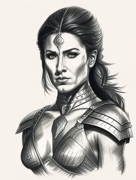 <lora:Pencil_Sketch:0.5> pencil sketch, warrior woman, warrior costume