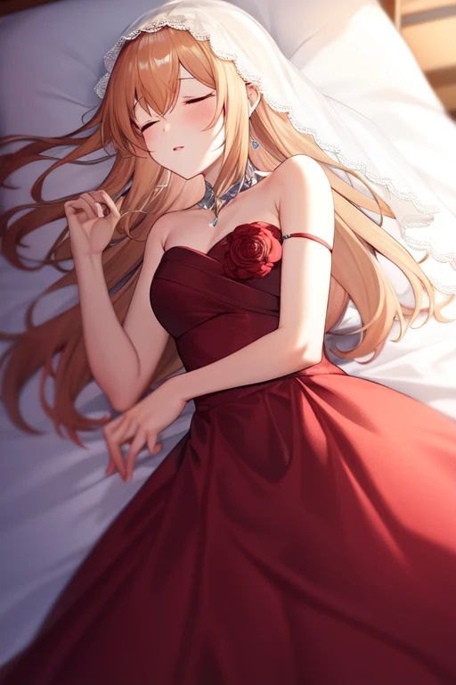 bridal, sleeping