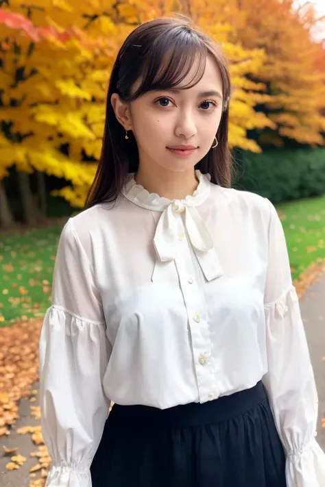 1girl,(wearing a blouse and long skirt:1.2),(RAW photo, best quality), (realistic, photo-realistic:1.4), masterpiece, an extremely delicate and beautiful, extremely detailed, 2k wallpaper, Amazing, finely detail, extremely detailed CG unity 8k wallpaper, u...