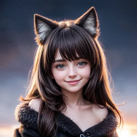 (cute pussy:1.2), furry, hairy body, (dynamic angle:1.1), (cute face:1.2), dark sky, winter, snow, (nighttime:1.2), photo of 20yo furry (girl:1.4), smile, volumetric light, (backlight:1.2), masterpiece, 8k, (best quality:1.3), (intricate details:1.1), subs...