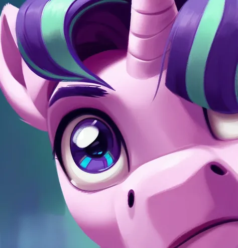 score_9, rating_safe, anthro pony starlight glimmer, solo, portrait, closeup