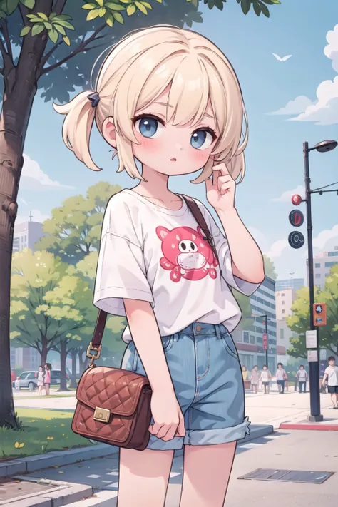 (masterpiece), 1girl, casual, park