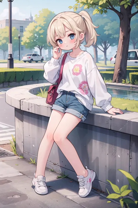 (masterpiece), 1girl, casual, park