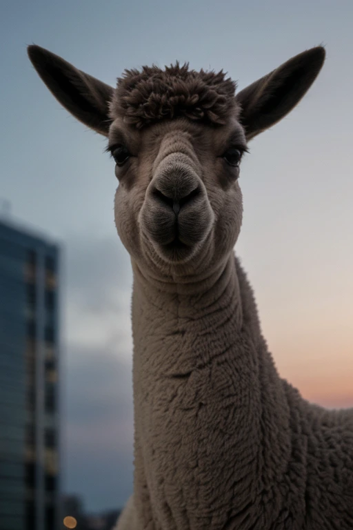 art by Paul Catherall, 8k portrait, surreal, Pop Alpaca, at Blue hour, Royalcore, soft lighting, digital cinematic color grading natural lighting cool shadows warm highlights soft focus actor directed cinematography dolbyvision Roger Ballen, a look of shoc...