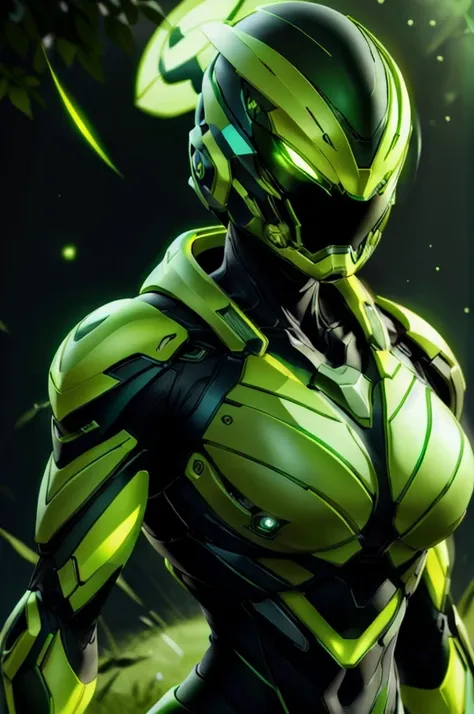 spacesuit, helmet, sky, (dynamic pose:1.2), green background, gradient,  glowing eye, shadow <lora:SpacesKnigts3.1:0.7>