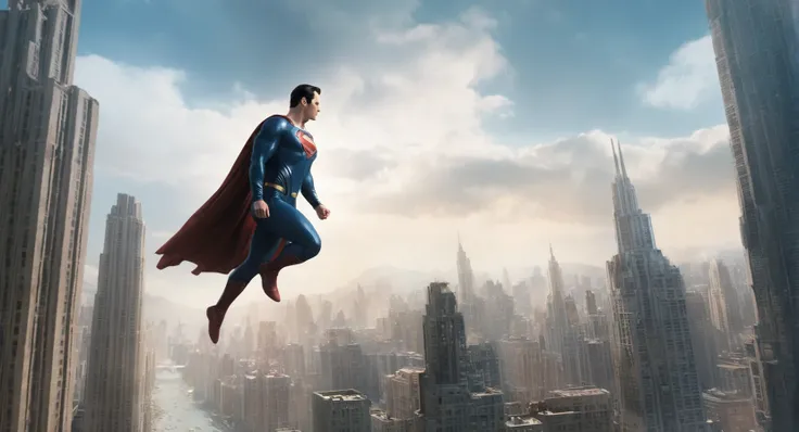 concept art of  <lora:Metropolis City:1>
metropolis city a superman flying through the air over a city, digital artwork, illustrative, painterly, matte painting, highly detailed