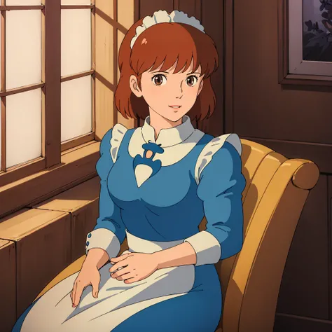 <lora:Nausicaa001:0.7>,
Nausicaa,1girl,
looking at viewer,smile,parted lips,
maid,