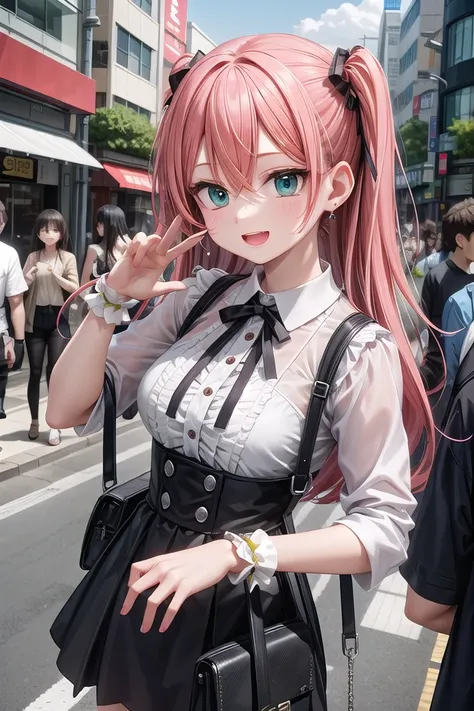 insanely detailed, absurdres, ultra-highres, ultra-detailed, best quality,
1girl, solo, nice hands, perfect hands,
BREAK
(wearing harajuku-style coordinate),
happy smile, laugh, open mouth,
dynamic pose,
45 angle, cowboy shot,
BREAK
slender, kawaii, perfec...