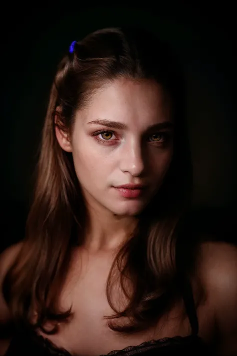 <lora:TawneeStone_v1.0:1> 
a (((Realistic))) Full Portrait Photo of a realistic woman in a dark theme, simple background, vogue, focus, confident, staring, poised, focused, looking to the side, detailed eyes, detailed face, detailed pupils, detailed iris, ...