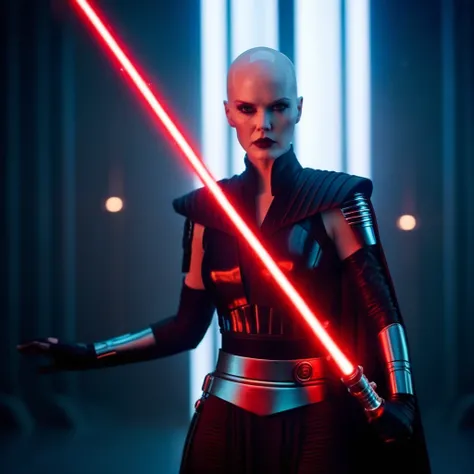 cinematic film still of  <lora:Asajj Ventress:1.2>
Asajj Ventress a woman in a futuristic suit with a red light saber In Star Wars Universe, shallow depth of field, vignette, highly detailed, high budget, bokeh, cinemascope, moody, epic, gorgeous, film gra...