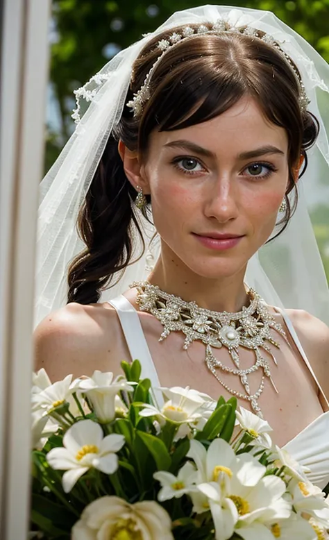 embedding:katya-p-v3 in a wedding dress, face close-up photo