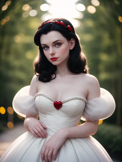 RAW photo, (disney snowwhite:1.2), dress, bokeh, highly detailed skin, photo, 35mm photograph, film, professional, 4k, highly detailed