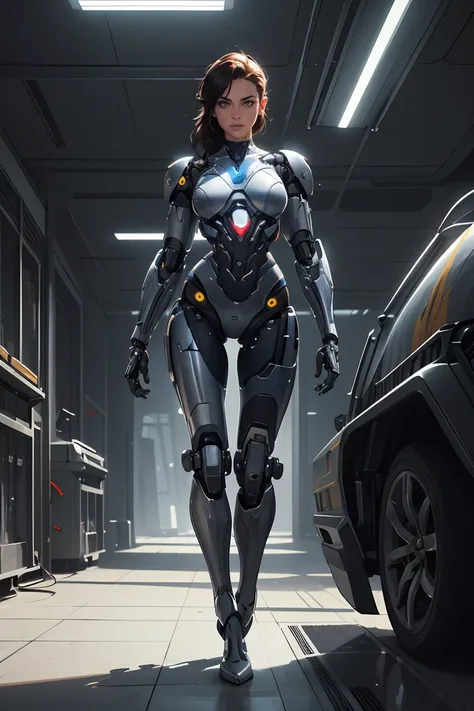 ((attractive female modern military with with cybernetic limbs part cyborg on patrol)),cinematic,dynamic pose,fine details,reflections,8k,((dark shot)),soft volumetric lights,(backlit:1.3),(photorealistic:1.3),(Style-Glass),hdr,antialiased,8k,((syd mead)),...