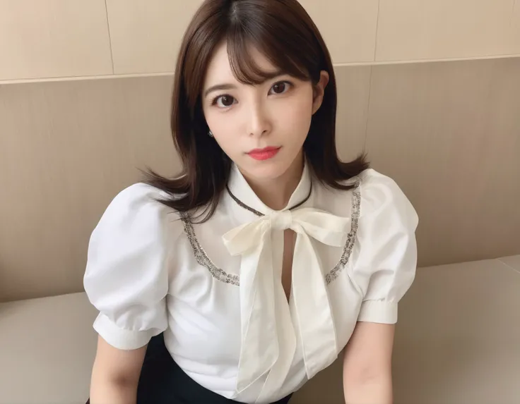 (upper thigh:1.7),(sit),
woman, aiuehara,
(white thin short sleeve blouse), (maxi skirt:1.5),
(dark brown eyes, pupil, Beautiful eye detail, Lights in the eyes:1.5), (rough skin:1.4),(Uneven skin tone:1.6),(archaic smile),
(Professional Lighting),(dynamic ...