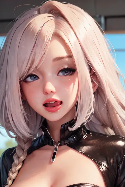 <lora:ddll_v1:0.75>, licking lips, tongue, portrait, tongue on lips, masterpiece, best quality, absurdres, highres, 4k, ray tracing, intricate details, highly detailed, (1girl:perfect face, cute, small breasts, long ginger hair, petite, twintails/ glasses,...